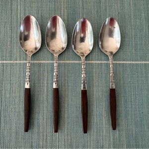 Set of four INR2 Interpur MCM Soup Spoons